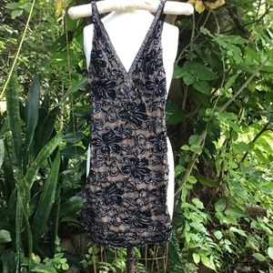 Hand painted Dress with rhinestone